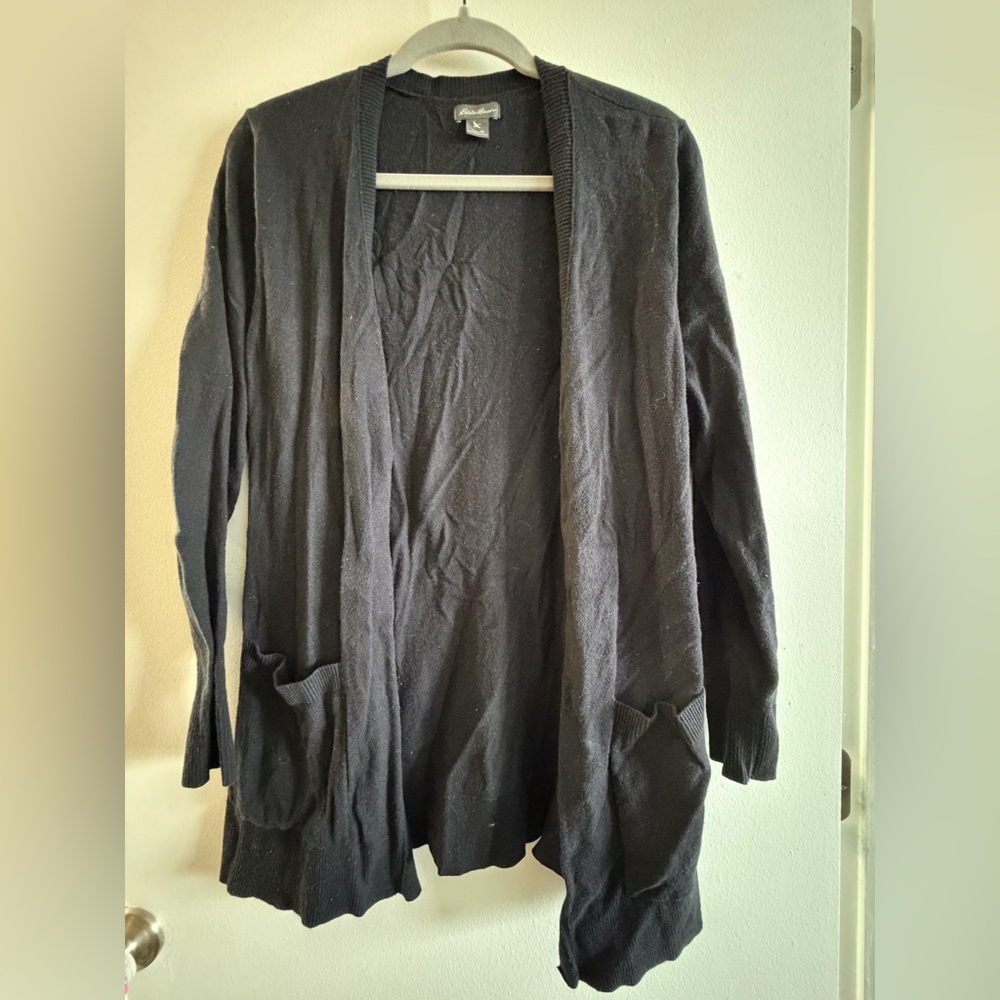 Eddie Bauer Women's Black Cardigan Sweater